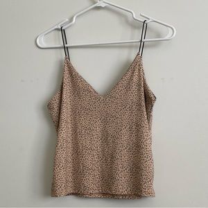 Cheetah print tank top